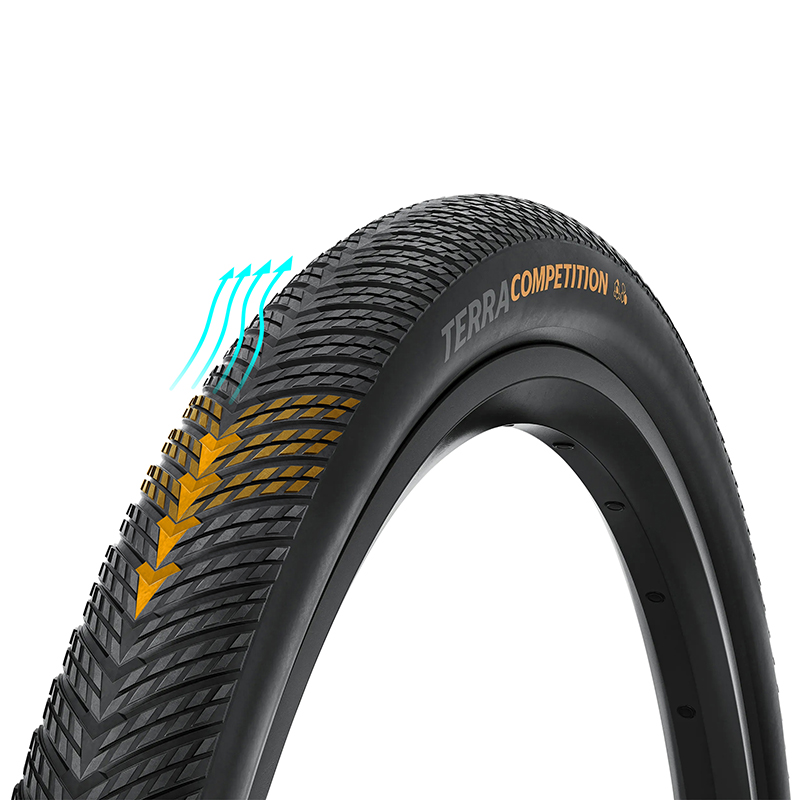 Pneu gravel Continental Terra Competition Trail 700 x 35 tubeless ready noir - vue 5