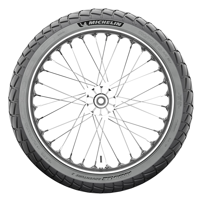 Pneu moto avant Michelin Anakee Adventure 2 110-80-19 59V M+S TL-TT - vue 3