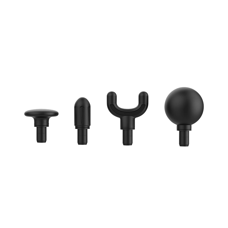 Mini pistolet de massage Rixus 4 têtes 18 000 mAh 5V noir autonomie 1-6 heures câble USB-C inclus RXMG01 - vue 3