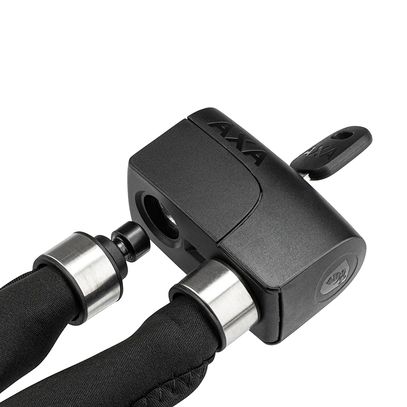Antivol velo pliable-pliant Axa foldable 800 a cle diam 8 MM L1.00M noir (avec fixations sur cadre) - securite niveau 10-15 - homologue fub 1 etoile - vue 5