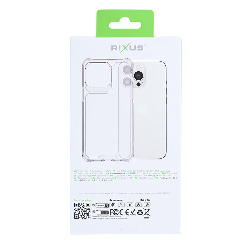Coque smartphone Rixus Armor-X anti-choc pour Apple iPhone 17 Pro transparent - vue 4