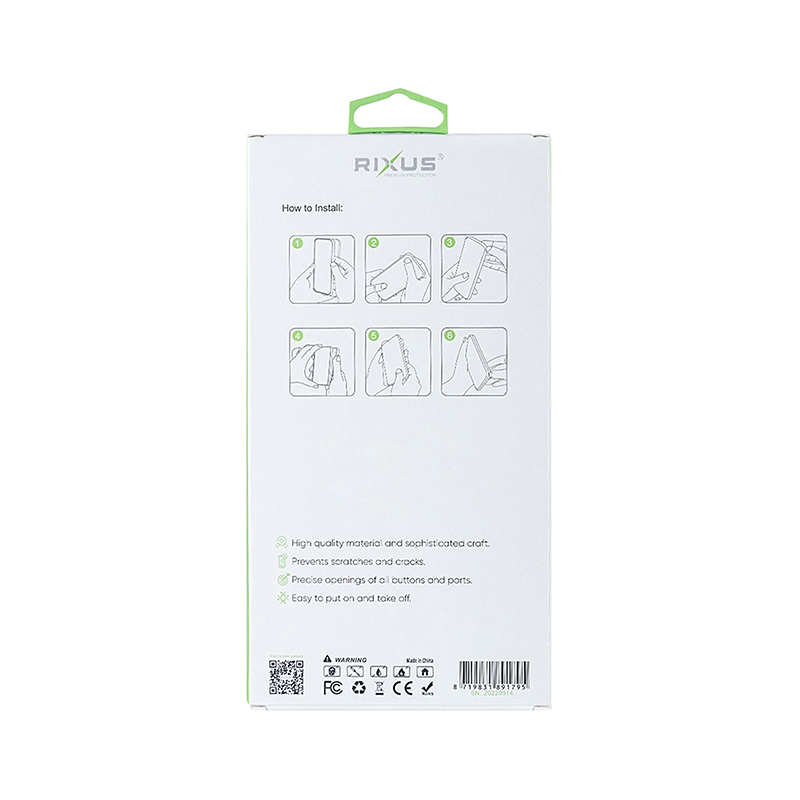 Coque intégrale anti-choc Rixus pour Samsung Galaxy S21 FE 5G transparent - vue 4
