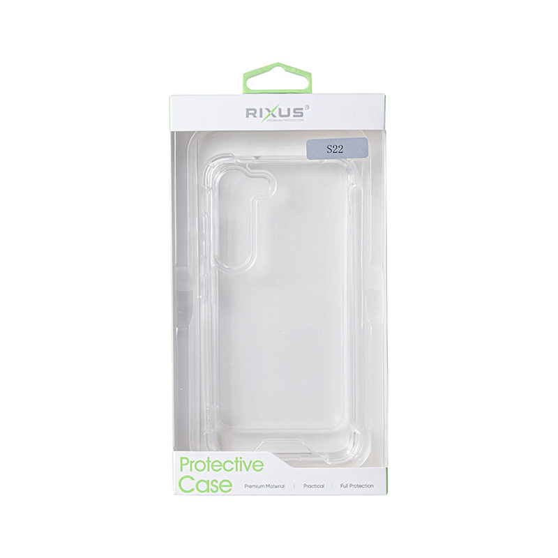 Coque intégrale anti-choc Rixus pour Samsung Galaxy S22 5G transparent - vue 3
