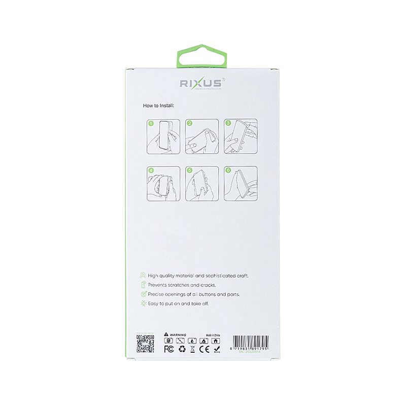 Coque intégrale anti-choc Rixus pour Samsung Galaxy S22 5G transparent - vue 4