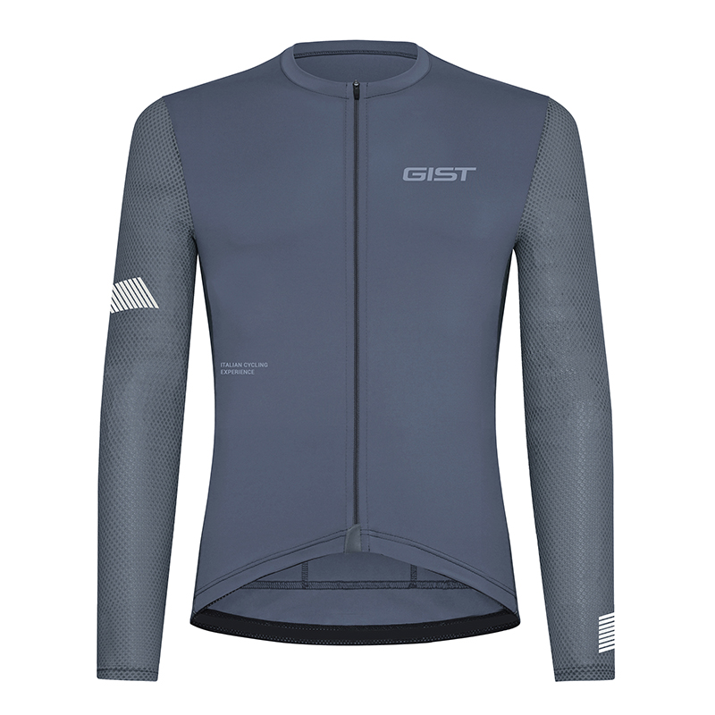 MAILLOT GIST ETE RAY ANTI-UV BLEU ACIER MANCHES LONGUES XL -5358
