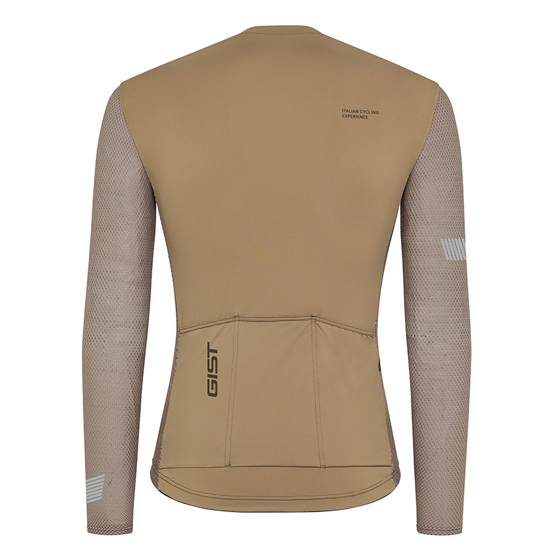 Maillot Gist été rayé anti-UV beige manches longues L - vue 2