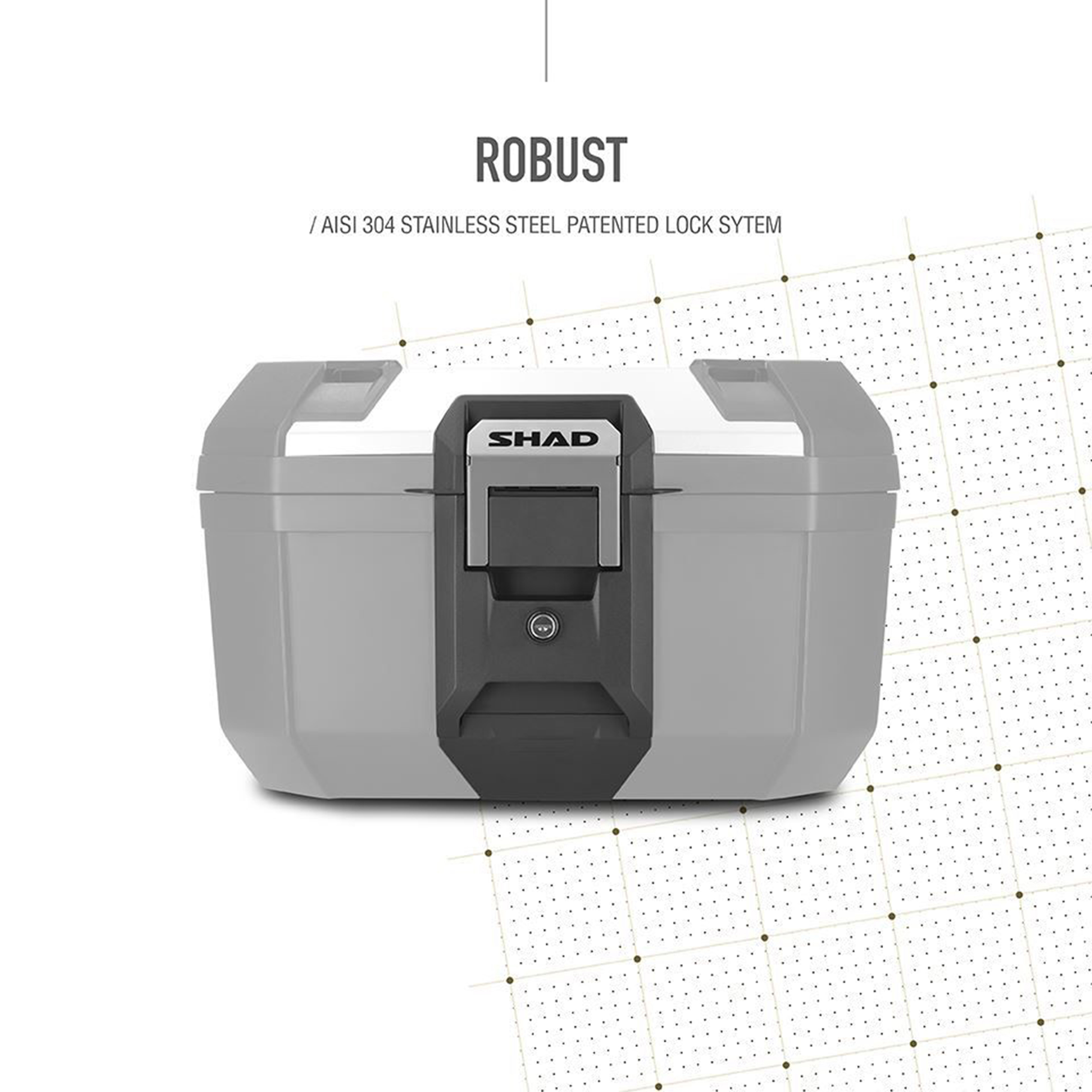 Top case Shad TR46 terra 46L noir couvercle aluminium - capacite 1 casques modulable et 1 casque jet (platine incluse) (D0TR46200) - vue 3