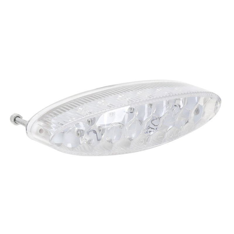 Feu arrière universel Replay à LEDs ovale transparent avec stop