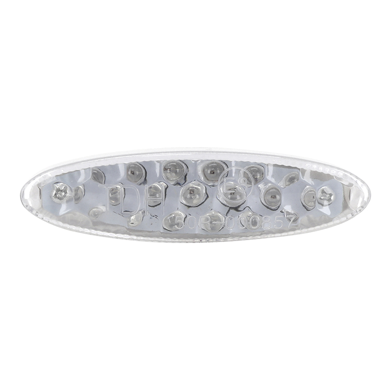 Feu arrière universel Replay à LEDs ovale transparent avec stop - vue 2