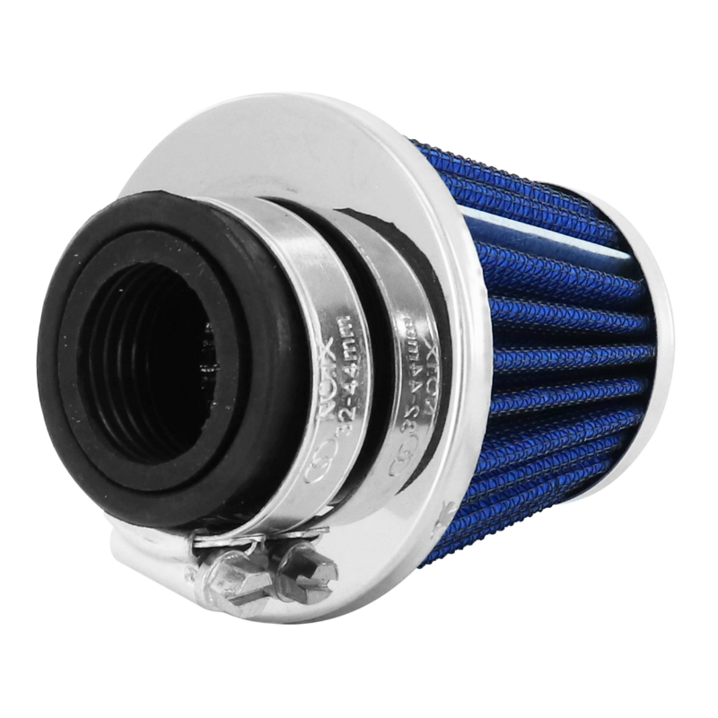Filtre à air Replay KN Middle FD chrome fixation droite diam 35-28 - vue 2