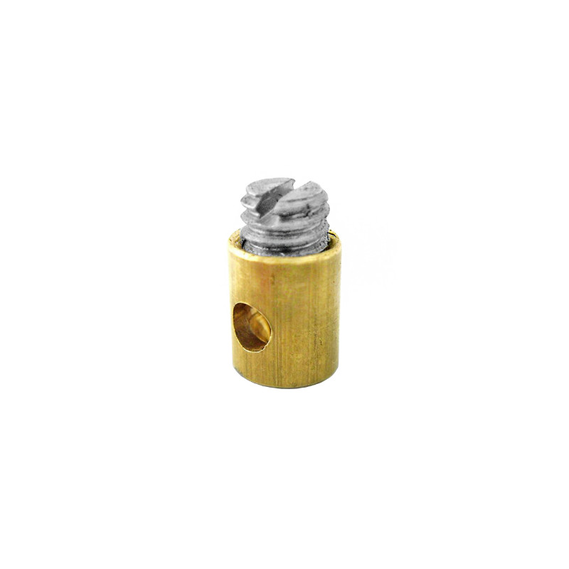 Serre-câble de gaz cyclo diamètre 5 mm longueur 6 mm pour poignée Targa en laiton Sélection P2R - vue 2