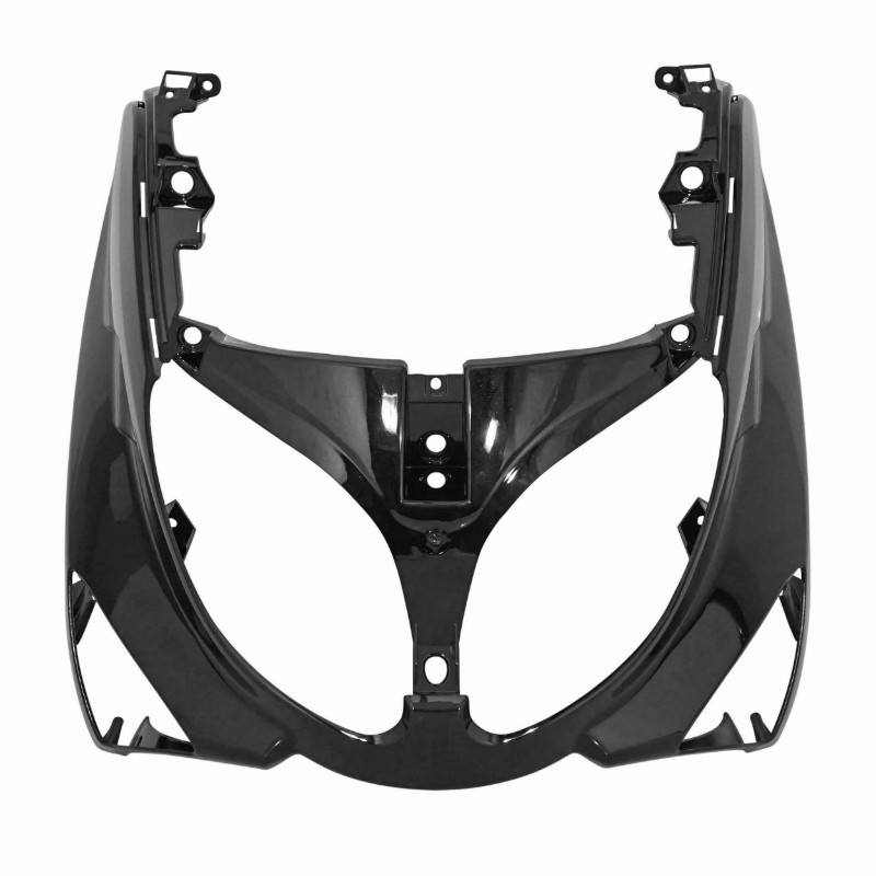 Carénage-tablier avant maxiscooter adaptable Yamaha 500 TMAX 2001-2007 noir brillant P2R - vue 2