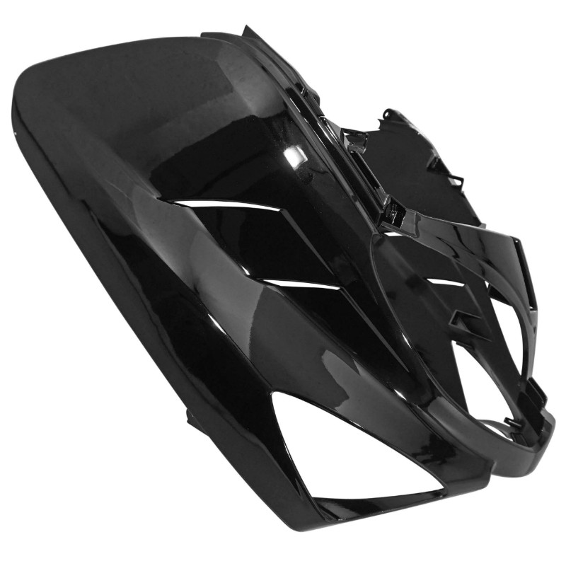 Carénage-tablier avant maxiscooter adaptable Yamaha 500 TMAX 2001-2007 noir brillant P2R - vue 3