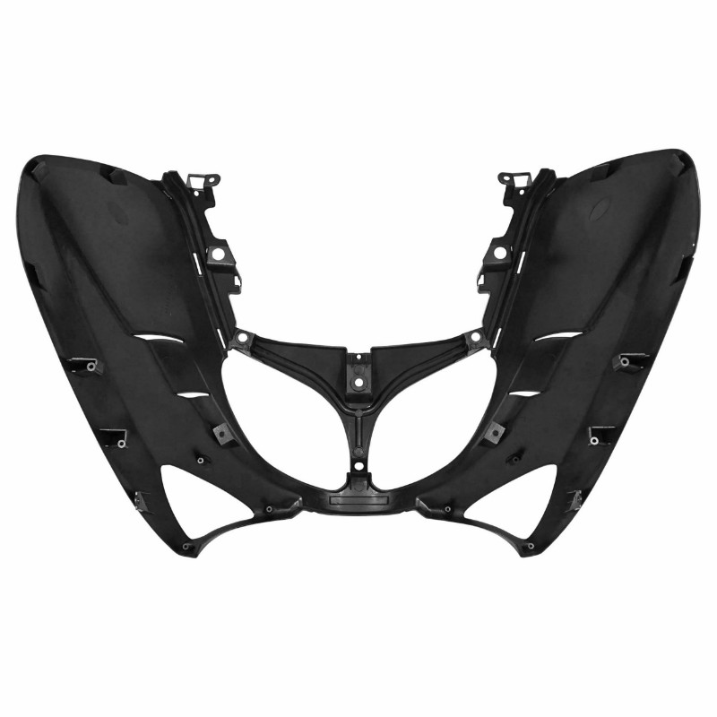 Carénage-tablier avant maxiscooter adaptable Yamaha 500 TMAX 2001-2007 noir brillant P2R - vue 4
