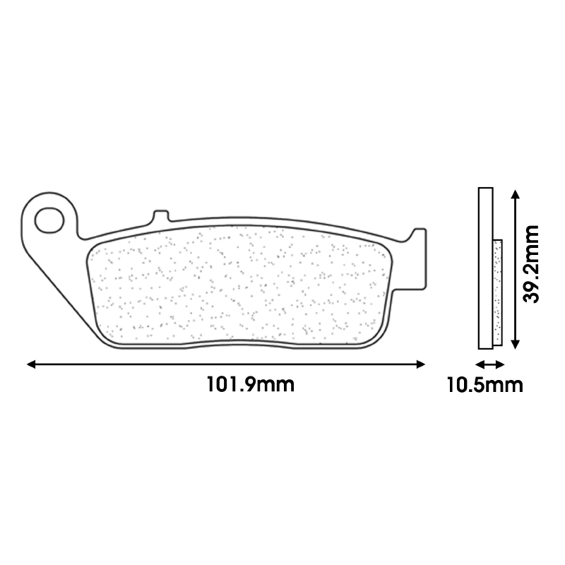 Plaquette de frein CL Brakes Yamaha 125 XMAX 2010-2017 avant - vue 2