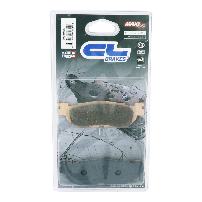 Plaquette de frein CL Brakes Yamaha 125-250 XMAX ABS 2011+ arrière MBK 125-250 Skycruiser ABS 2011+ arrière (jeu de 2) - vue 3