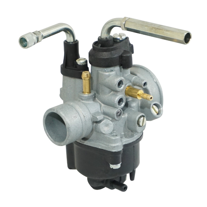 Carburateur Dellorto PHBN 12 HS pour MBK 50 booster 1990+2003, nitro 1997+2003-yamaha 50 BWS 1990+2003, aerox 1997+2003 (montage souple, avec graissage, starter a cable, sans rechauffeur) (ref 3046) - vue 3