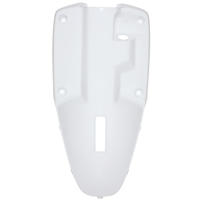 Carénage tablier arrière scooter adaptable MBK 50 Booster 1999-2003 / Yamaha 50 BWS 1999-2003 blanc brillant P2R