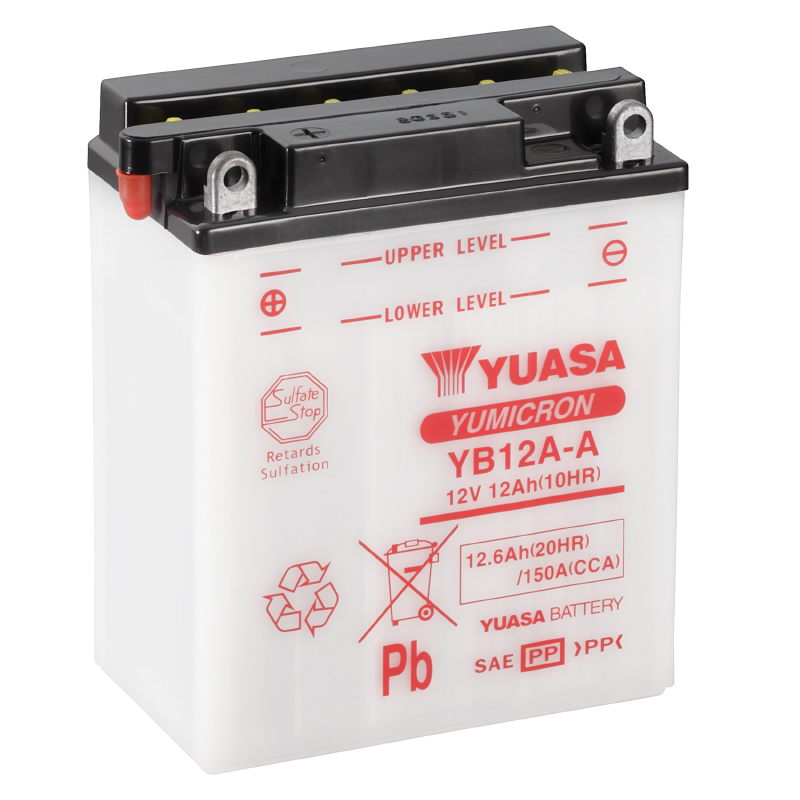 Batterie Yuasa YB12A-A Conventionnelle avec Entretien - Sans Acide - vue 5