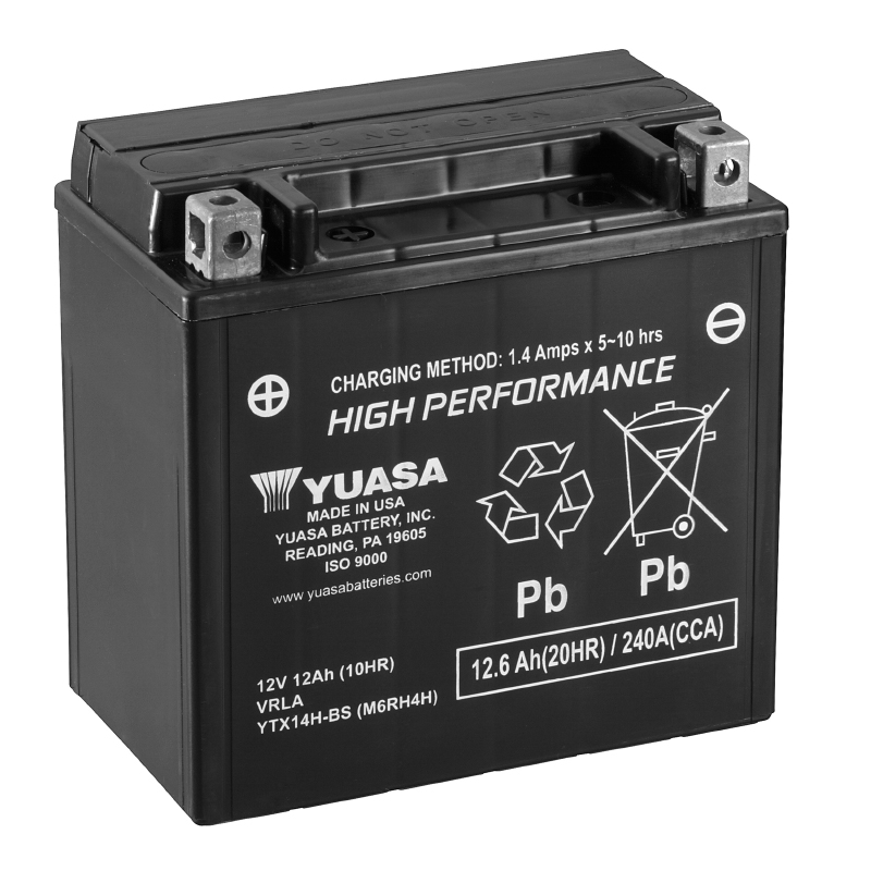 Batterie Moto Yuasa YTX14H-BS - vue 2