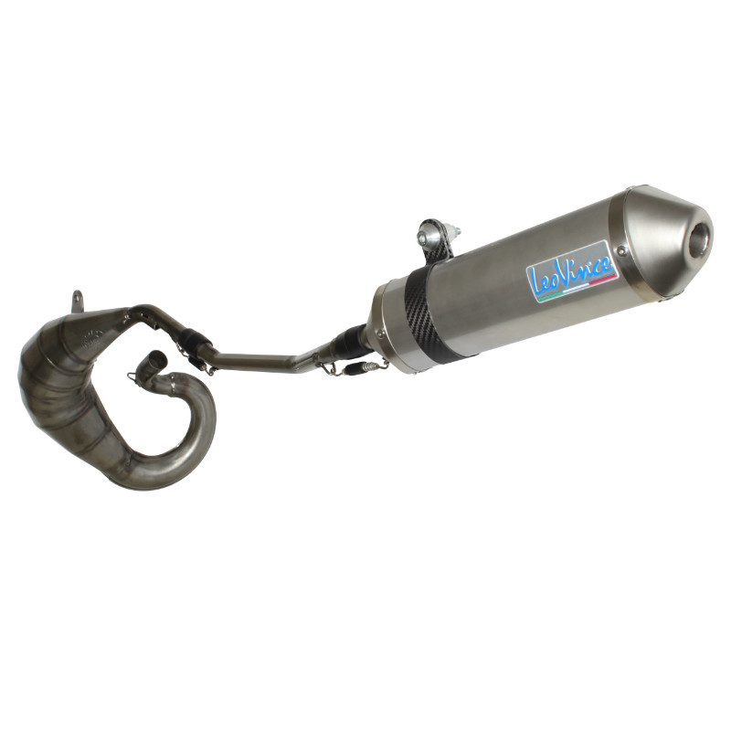Silencieux Leovince X-Fight titane Derbi 50 Senda SM DRD Racer X-Trem Gilera 50 SMT RCR 2003+ (ref 3228)