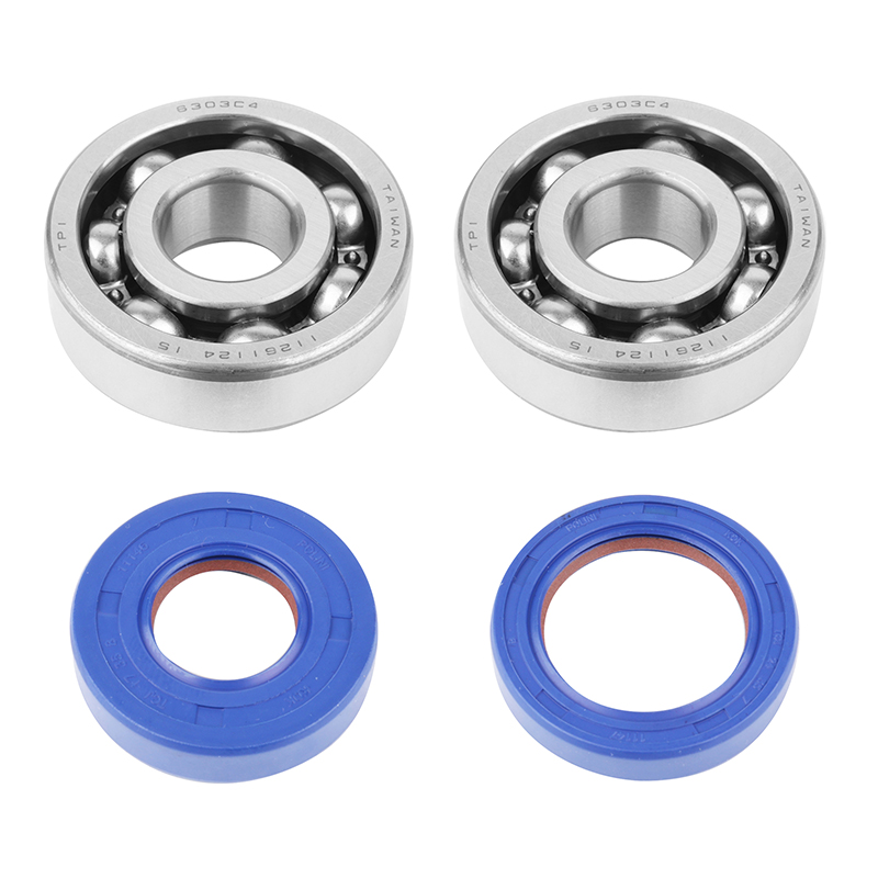 Roulement d'embiellage et joint 50 à boîte Polini pour race adaptable Minarelli 50 AM6, MBK 50 X-Power, Yamaha 50 TZR, Peugeot 50 XPS, XR6, Rieju 50 RS1, SMX, Beta 50 RR
