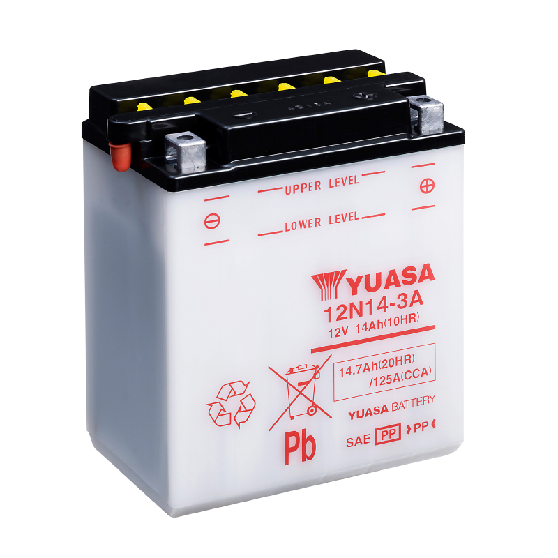 Batterie moto Yuasa 12N14-3A - vue 4