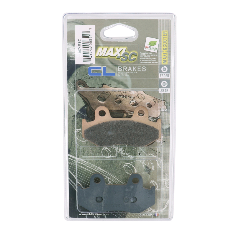 Plaquette de frein CL Brakes Suzuki Burgman 250 2004-2006 / 400 2001-2006 arrière - vue 3
