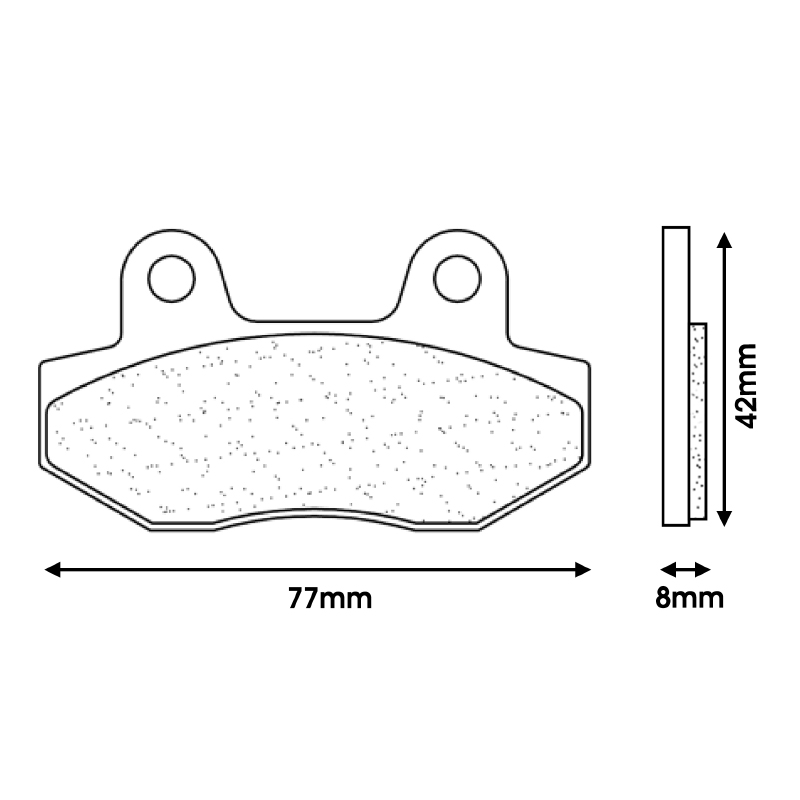 Plaquette de frein CL Brakes Peugeot 50 Speedfight 3-4 2010+ avant - vue 2