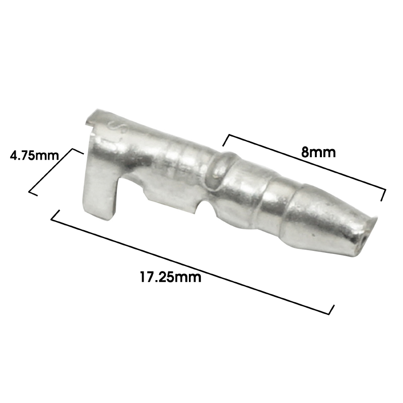 Cosse électrique avec isolant cylindrique mâle 3,5 P2R (sachet de 25 pièces) - vue 2