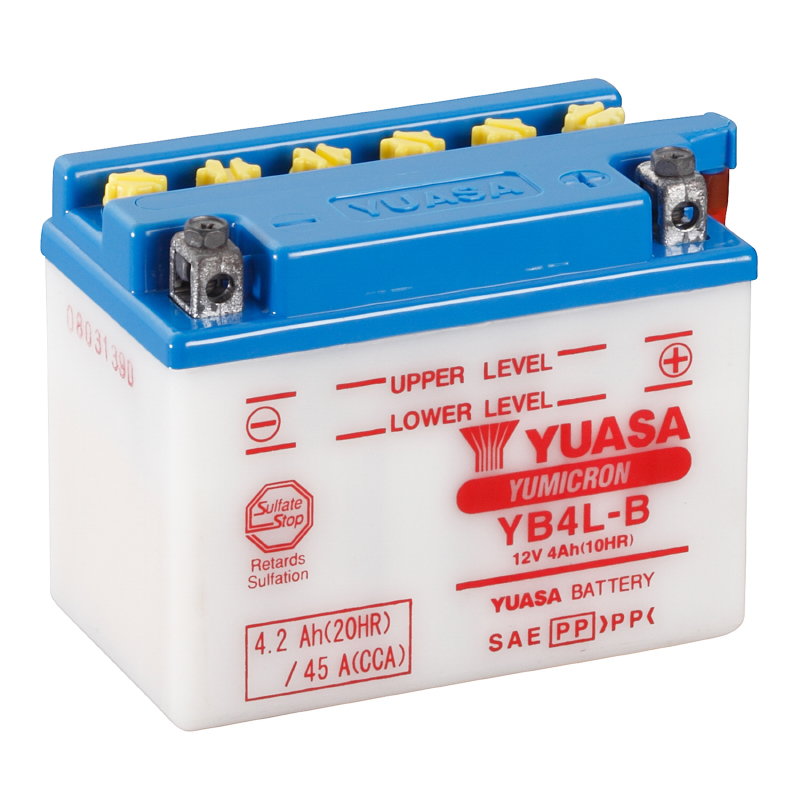 Batterie Yuasa YB4L-B 12V 4.2Ah avec pack acide - vue 5