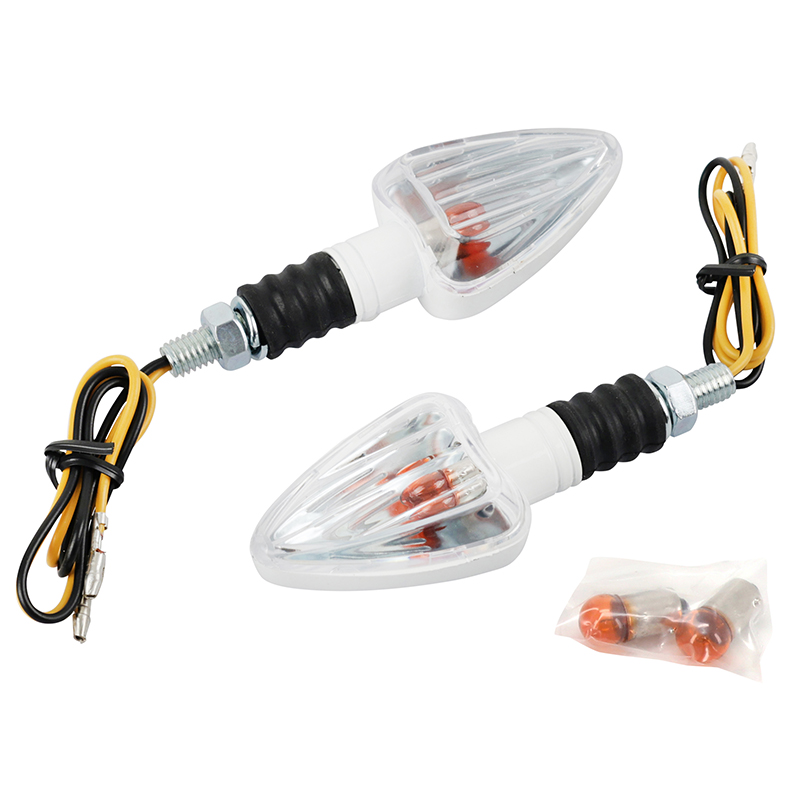 Clignotant universel Replay mini triangle a ampoule BA9S transparent-blanc (l 83MM - h 37MM - l 28MM) (paire) ** - vue 2