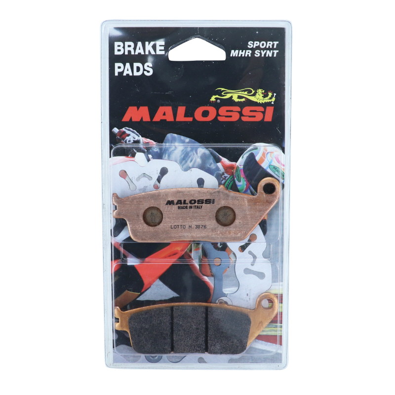 Plaquettes de frein Malossi MHR synthétique BMW 600 GT 650 Sport 2012+ Honda 350 ADV 2021+ avant arrière - vue 3