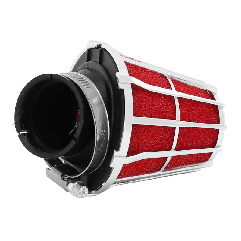 Filtre à air Malossi E5 PHBN-PHVA chrome mousse rouge D.38 mm - vue 2