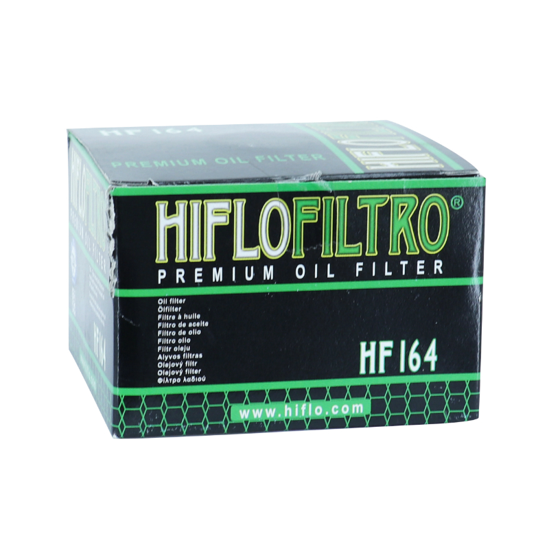 Filtre a huile moto adaptable BMW 600 sport 2012+, 650 GT 2012+, 1200 r GS, 1200 r r, 1200 r s, 1200 r ST, 1200 r RT, 1600 k GT - kymco 550 CV3 2021+ (76X54MM) -Hiflofiltro HF164 - vue 3