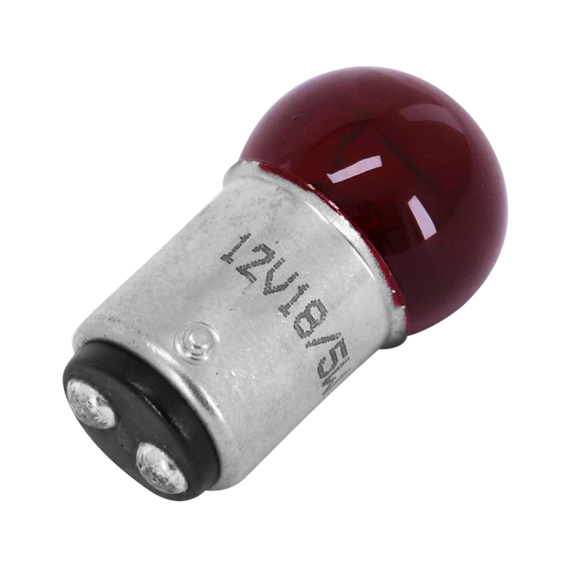 Ampoule standard 12V 18-5W culot BAY15D P18-5W rouge feu arrière + stop REPLAY (lot de 4) - vue 2