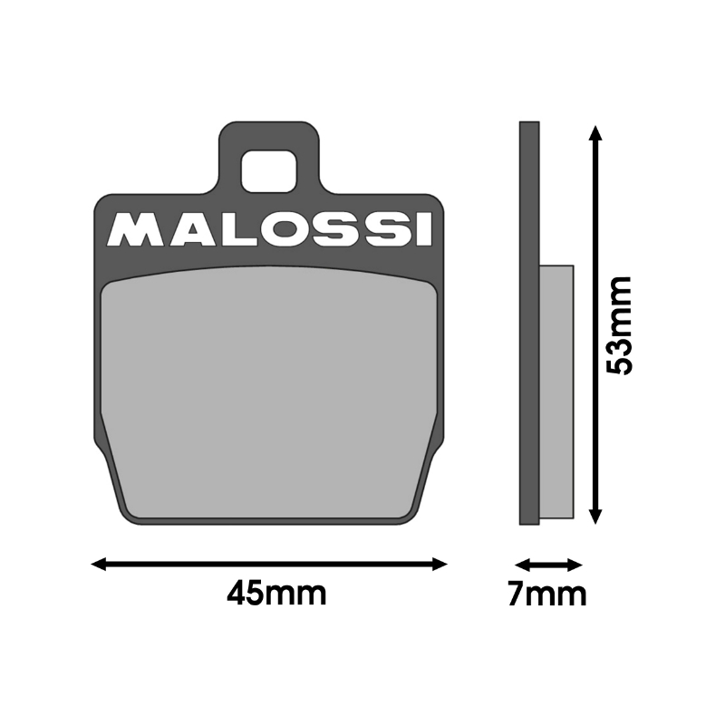 Plaquettes de frein Malossi sport MBK Stunt Nitro Yamaha Slider Aerox Malaguti F12 R - vue 2