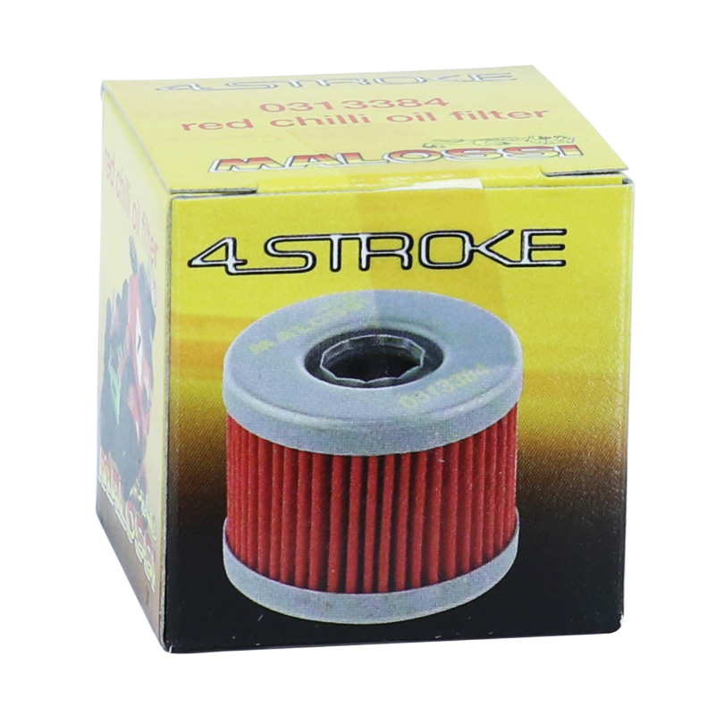 Filtre à huile Malossi Red Chilli pour Peugeot 125 Citystar, Élyséo, Élystar, Géopolis, Jet-Force, Satelis, Tweet, Aprilia 125 Leonardo, Scarabeo 250 (équiv. HF185) - vue 3