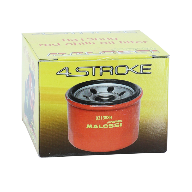 Filtre a huile maxiscooter Malossi red chilli pour yamaha 500 TMAX 2001+2011, 530 TMAX 2012+ - kymco 500 xciting 2005 +2012 (equivalent HF147) - vue 3