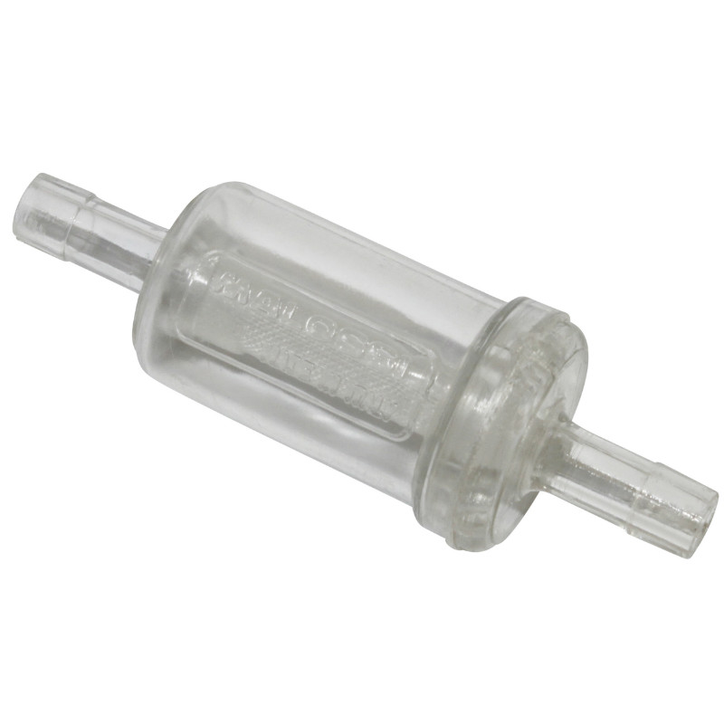 Filtre à essence Malossi cylindrique transparent diamètre 6 mm (031380B)