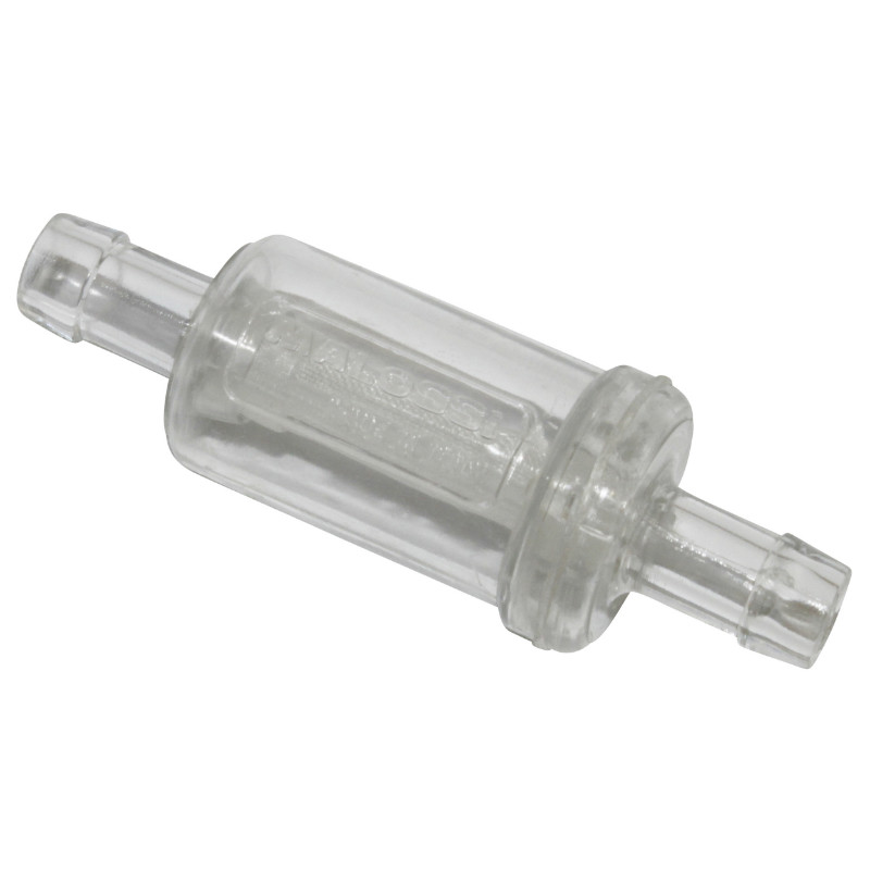 Filtre à essence Malossi cylindrique transparent diam 8 mm (031381B)