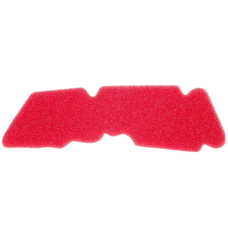 Mousse filtre à air adaptable Piaggio 50 Zip 2T 2000+, NRG 2005+, Typhoon 2003+, Liberty, Fly, LX 2T - Gilera 50 Stalker 2005, Runner 2002+ - Rouge double densité