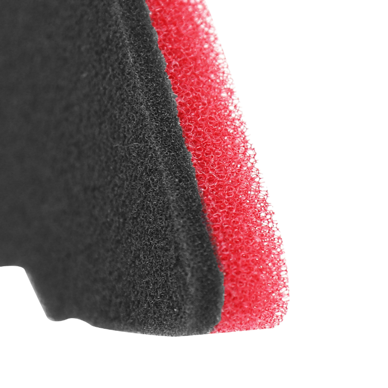 Mousse filtre à air adaptable Piaggio 50 Zip 2T 2000+, NRG 2005+, Typhoon 2003+, Liberty, Fly, LX 2T - Gilera 50 Stalker 2005, Runner 2002+ - Rouge double densité - vue 3