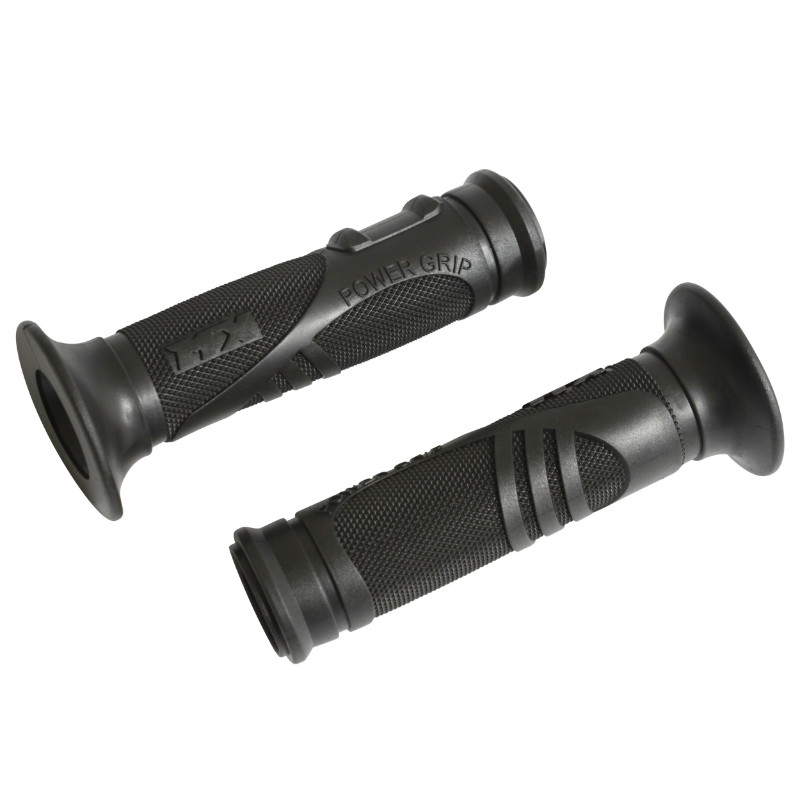 Revêtement de poignée Replay MX Power noir closed end 125 mm (paire)
