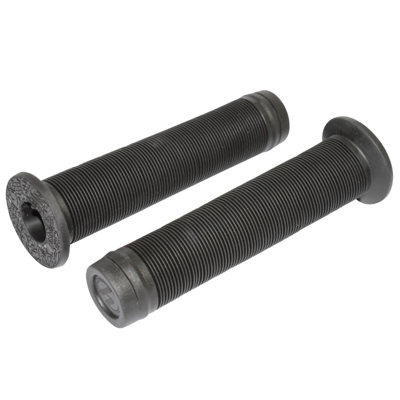 Poignée BMX Herrmans noir avec collerette super confort L140 mm (paire)