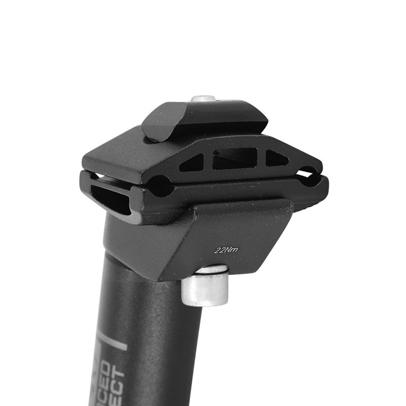 Tige de selle VTT alu uno noir diam. 27.2 L350MM (serie speciale visserie inox) - vue 3