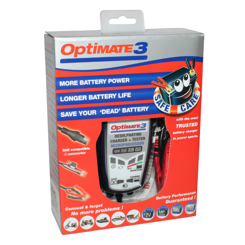 Chargeur de batterie Optimate 3+ TM430 12V automatique - vue 2