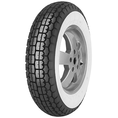 Pneu arrière scooter 8'' 4.00-8C Mitas B13 flancs blancs TT 66J 4PR