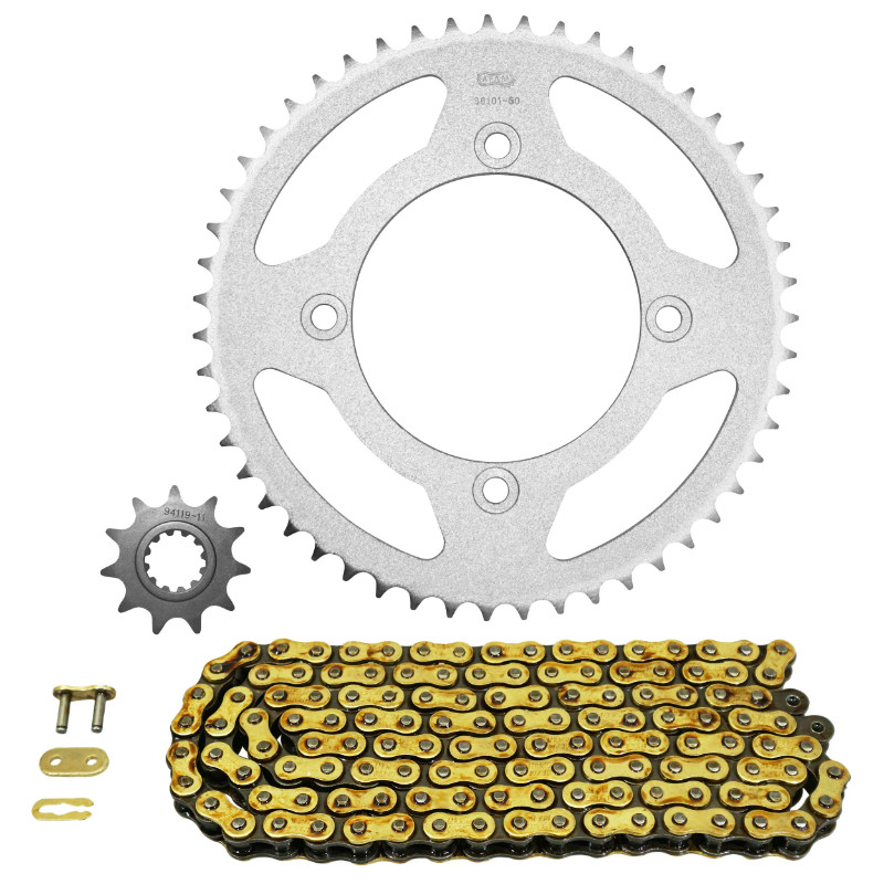 Kit chaîne AFAM adaptable Beta 50 RR motard 2012-2017 420 11X50