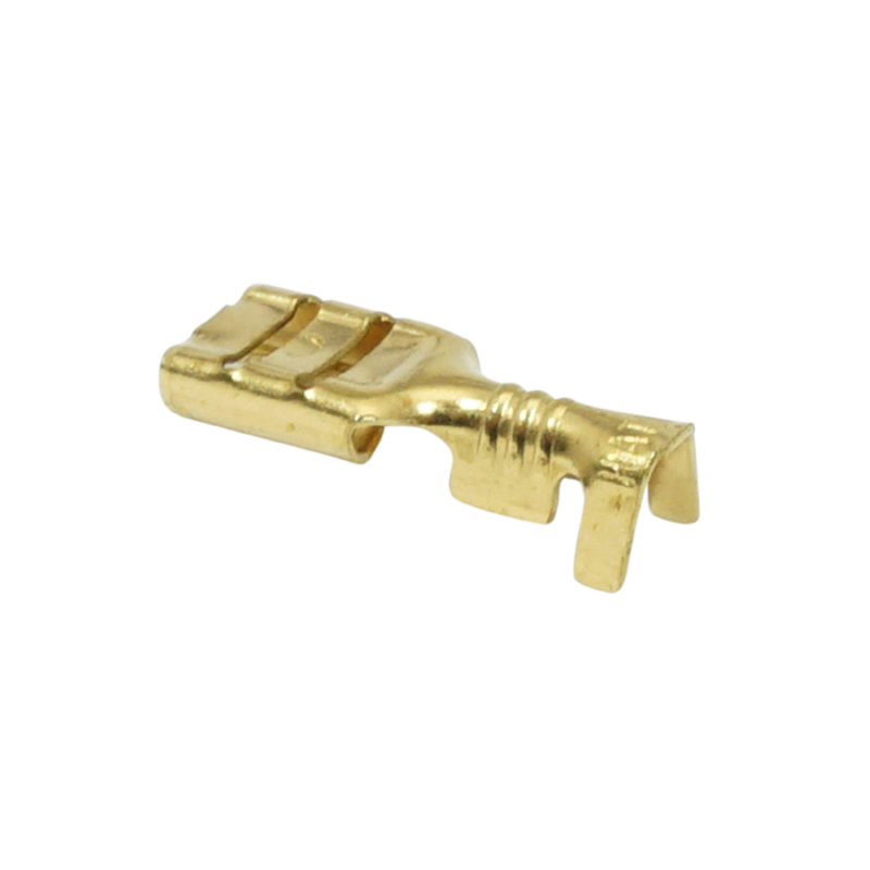 Cosse électrique laiton non isolée plate femelle 4,8 x 1 mm RS 7603 (50 pièces) Sélection P2R - vue 3